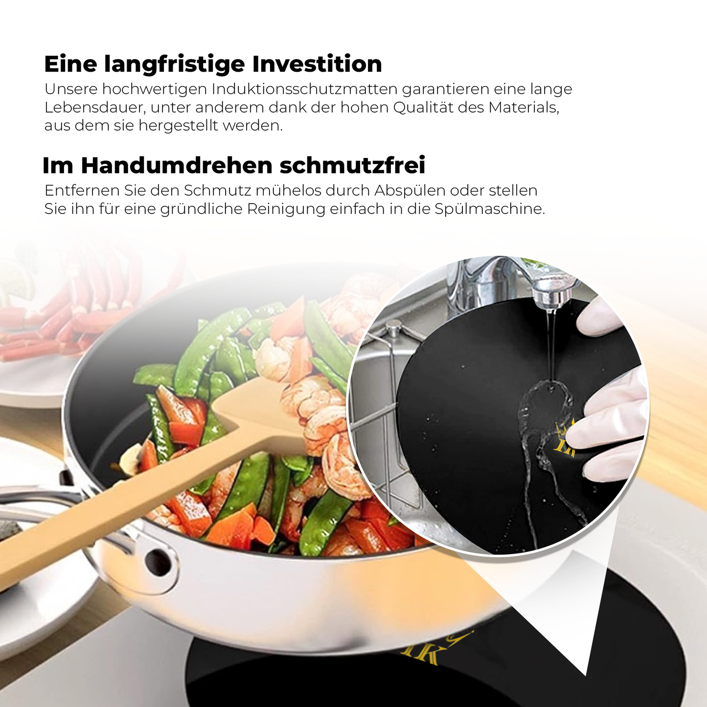 Induktionsschutz - Schwarz, Premium Qualität