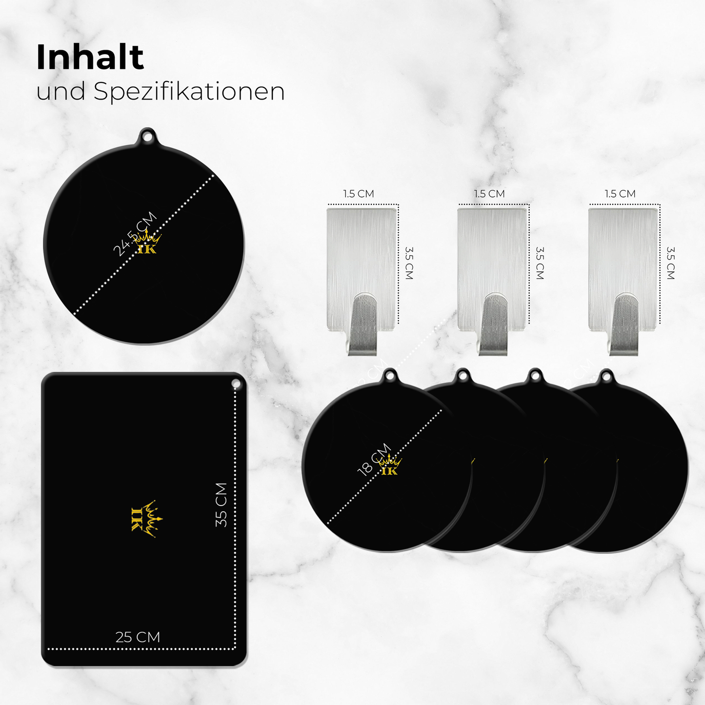 Induktionsschutz - Schwarz, Premium Qualität