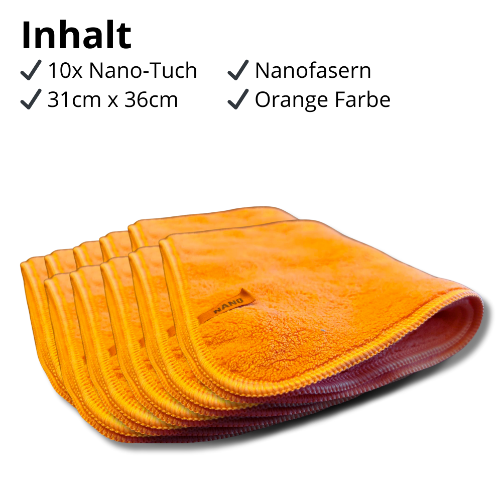 Reinigungstücher - Orange, 10 Stück