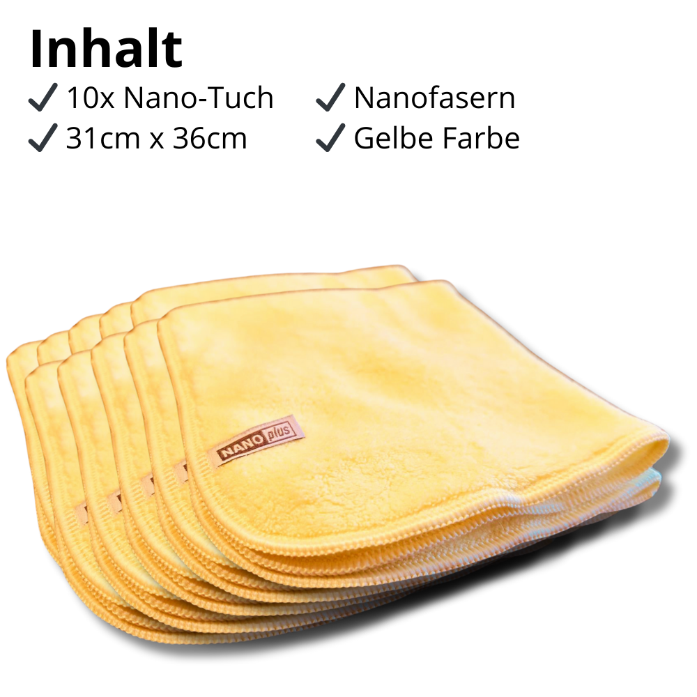 Reinigungstücher - Gelb, 10 Stück