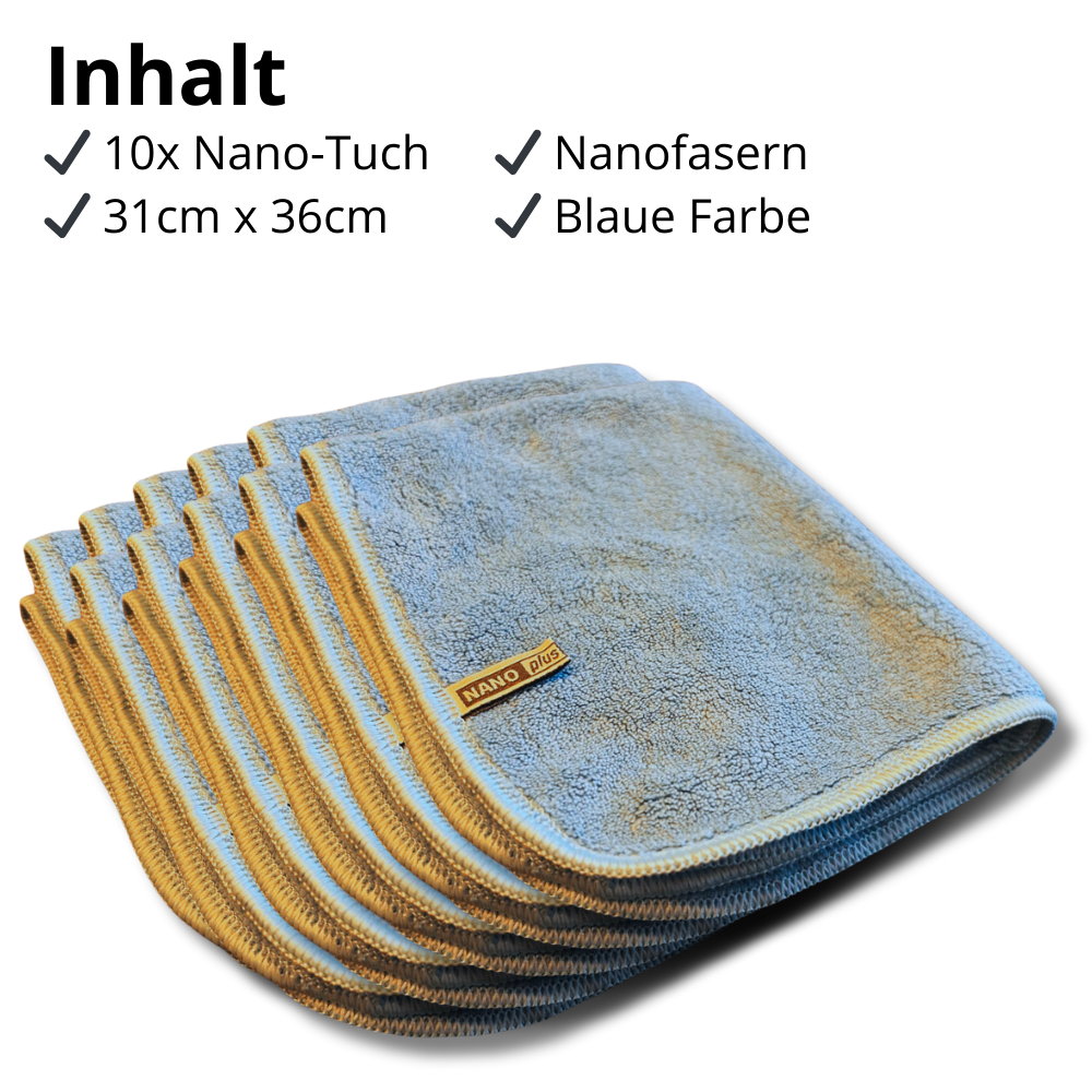 Reinigungstücher - Blau, 10 Stück