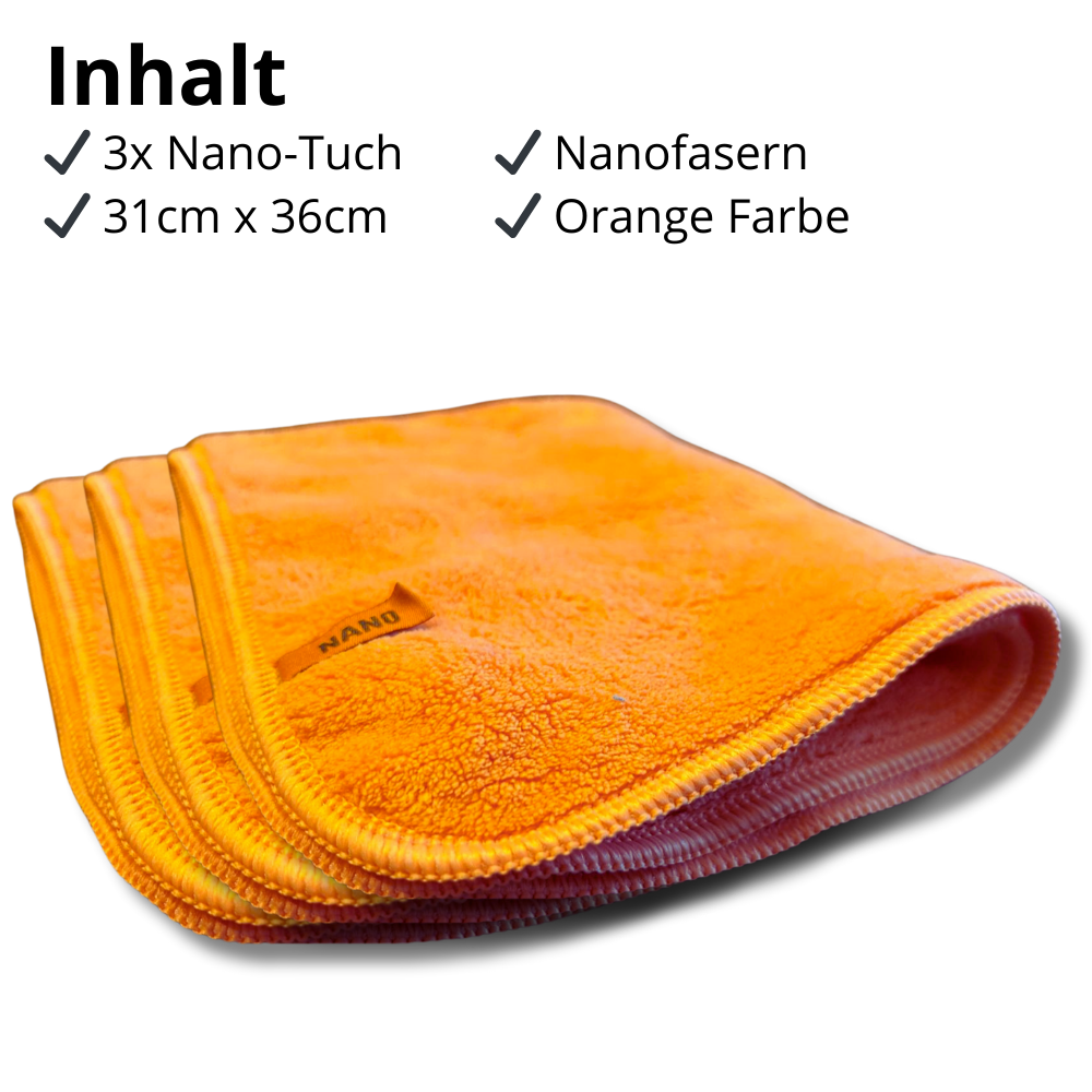 Schoonmaakdoeken - Oranje, 3 stuks