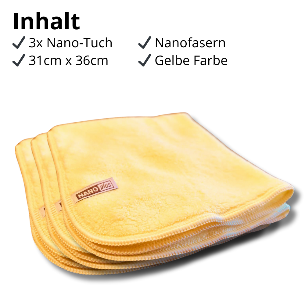 Reinigungstücher - Gelb, 3 Stück