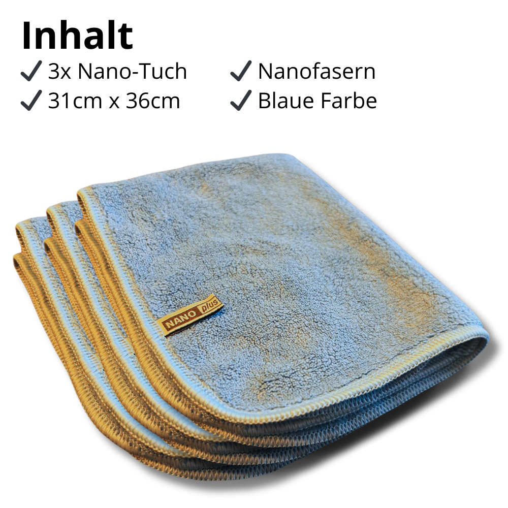 Reinigungstücher - Blau, 3 Stück