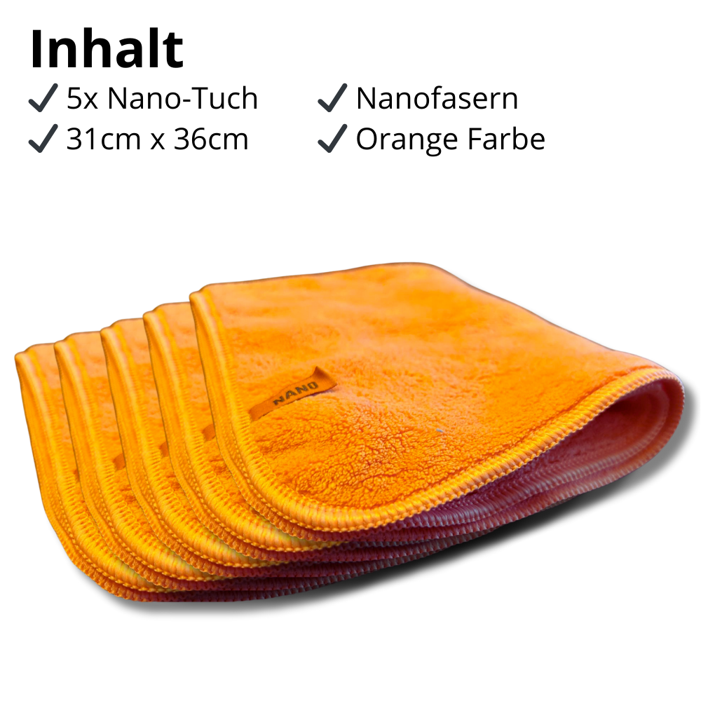 Schoonmaakdoeken - Oranje, 5 stuks