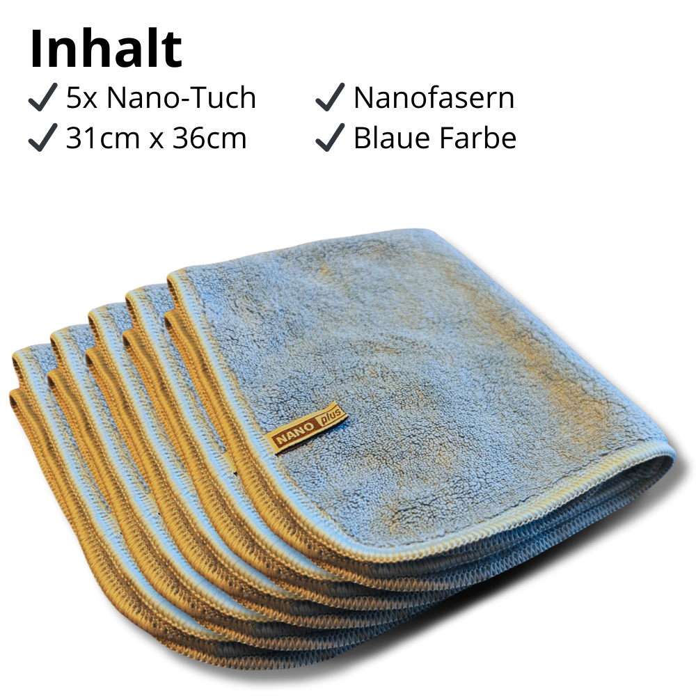 Reinigungstücher - Blau, 5 Stück