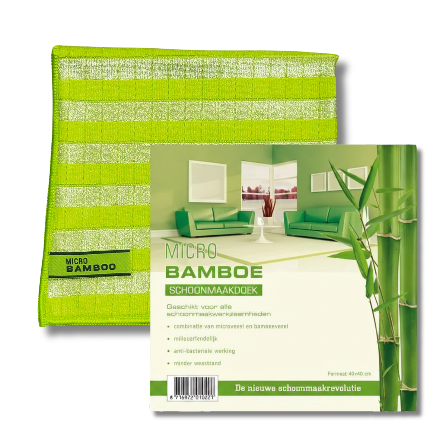 Bambus-Reinigungstuch – Grün, 1 Stück