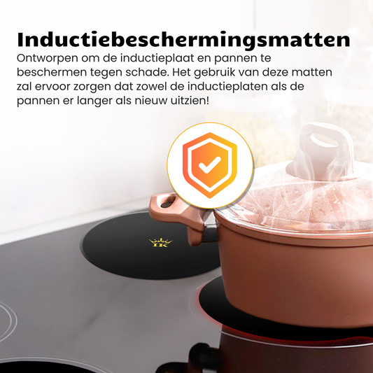 Induction Kings premium inductie beschermers met anti-slip laag tegen krassen