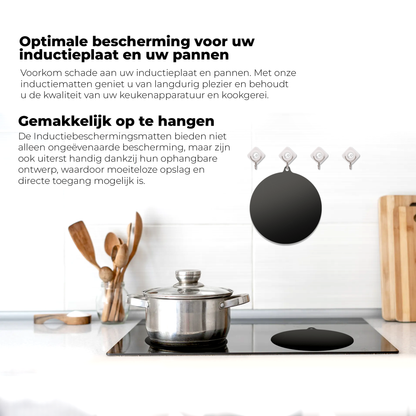 Inductie beschermers met anti-slip laag tegen krassen op inductiekookplaten