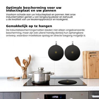 Induction Kings premium inductie beschermers met anti-slip laag tegen krassen