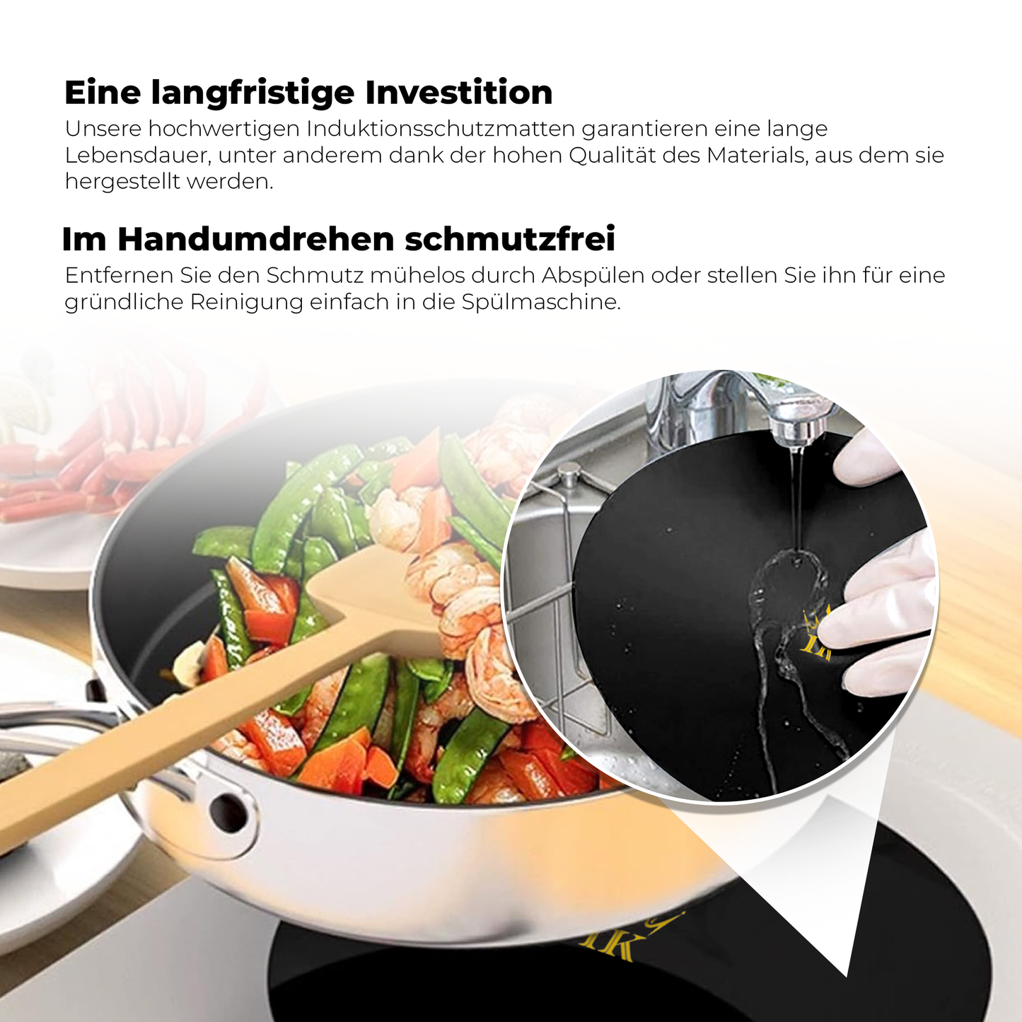 Induktionsschutz - Schwarz, Premium Qualität