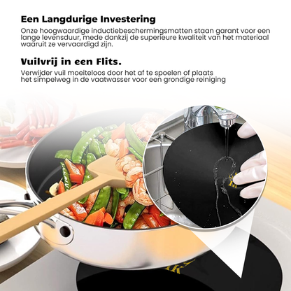 Induction Kings premium inductie beschermers met anti-slip laag tegen krassen