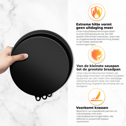 Inductie beschermers met anti-slip laag tegen krassen op inductiekookplaten