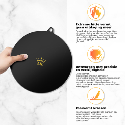 Induction Kings premium inductie beschermers met anti-slip laag tegen krassen