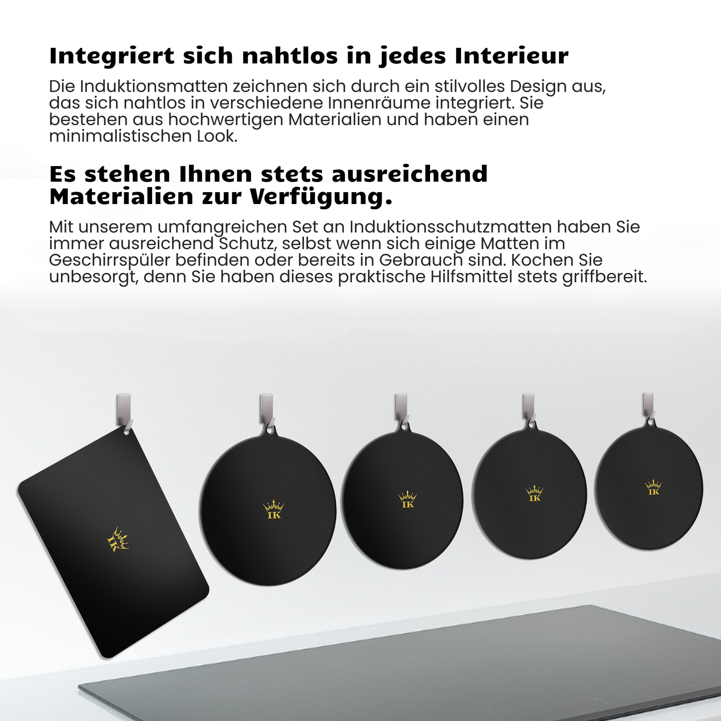 Induction Protectors - Black, Premium Quality
