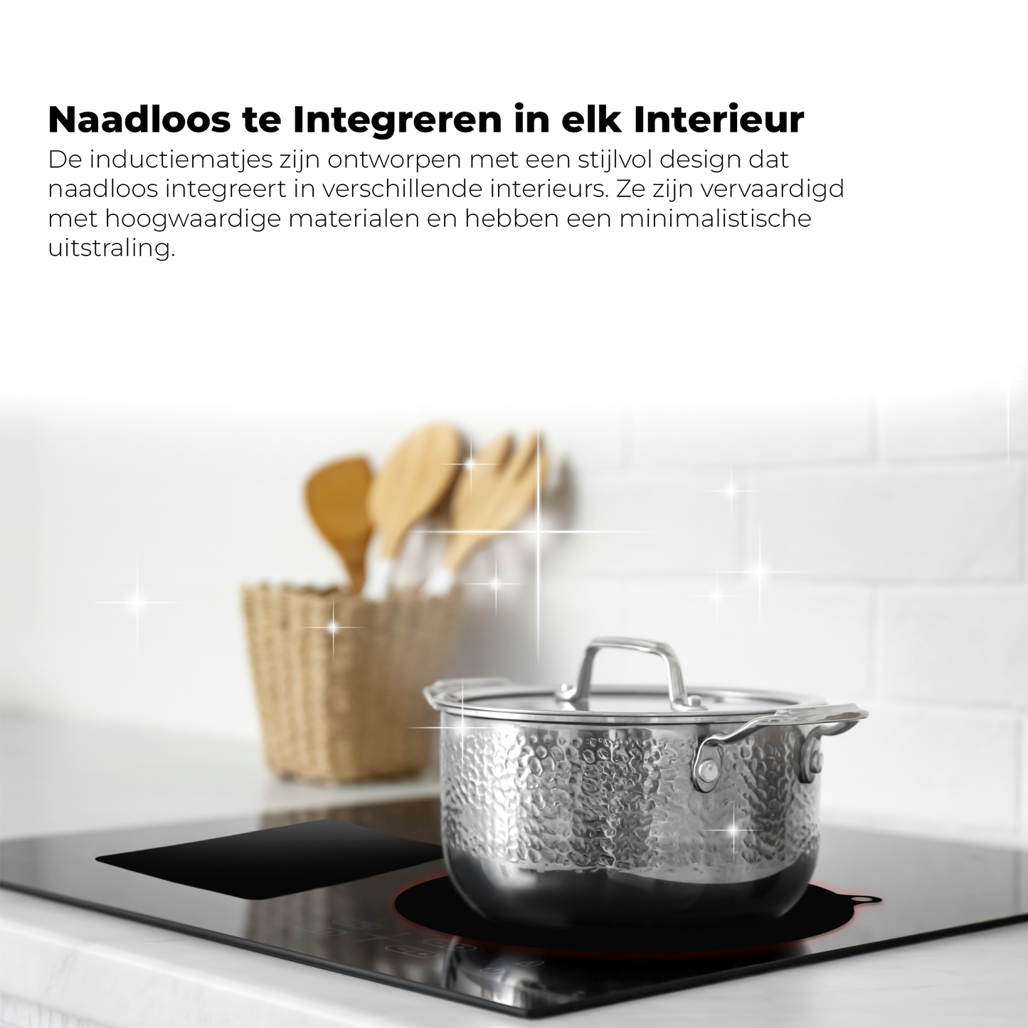 Inductie beschermers met anti-slip laag tegen krassen op inductiekookplaten
