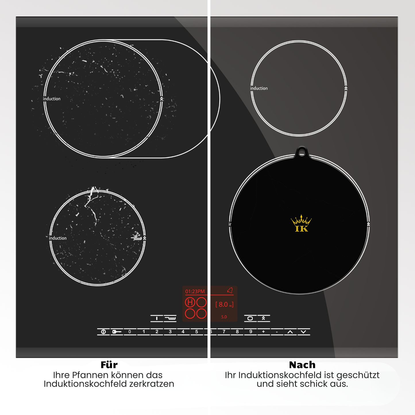 Induction Protectors - Black, Premium Quality