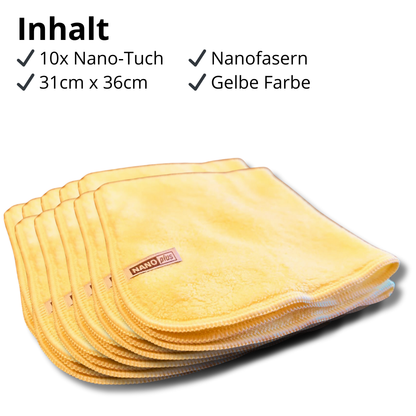 Reinigungstücher - Gelb, 10 Stück