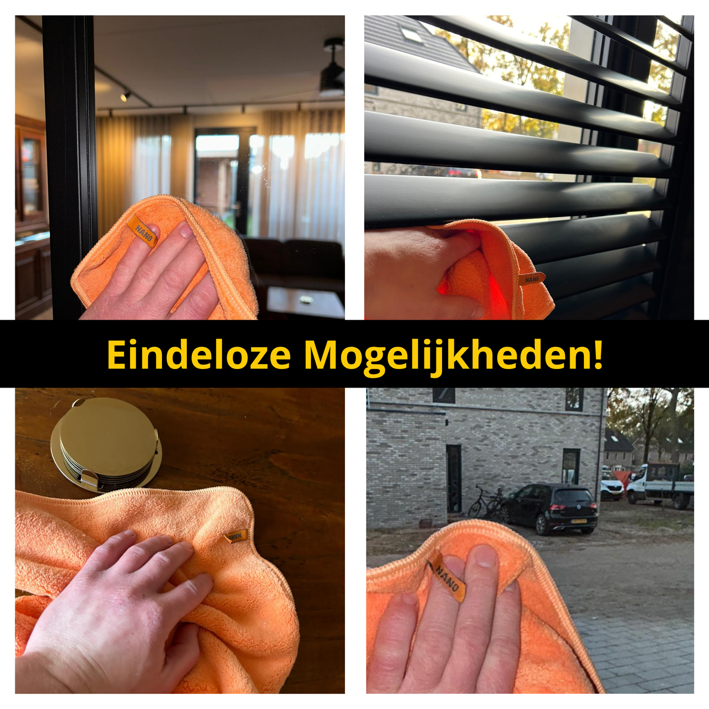 Nano-Reinigungstuch - Orange, 1 Stück