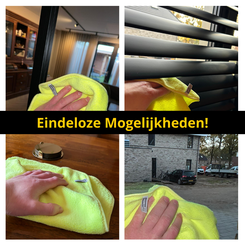 NanoPlus schoonmaakdoeken van nanovezels