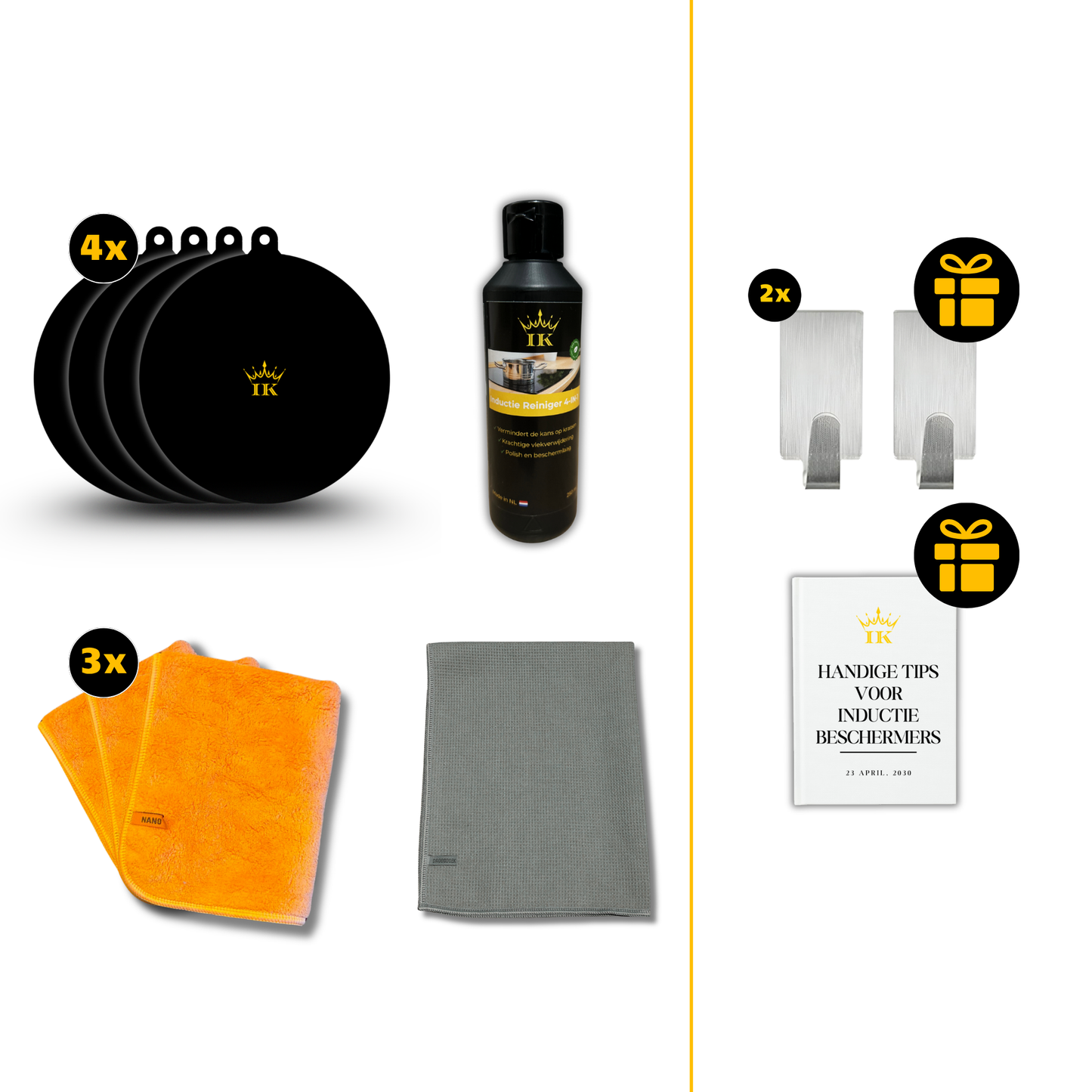 Induktions-Wartungspaket Schutz & Reinigung