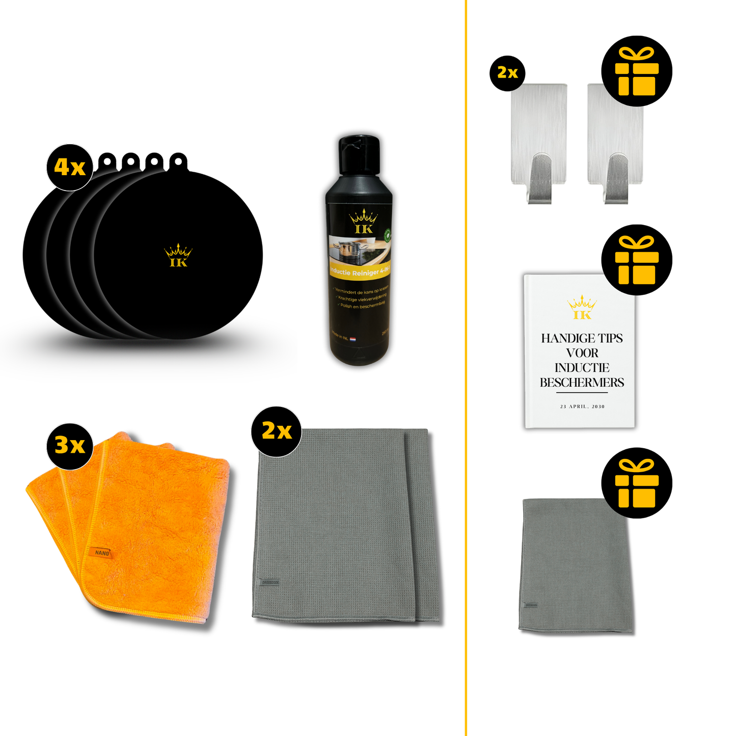 Induktions-Wartungspaket Schutz & Reinigung