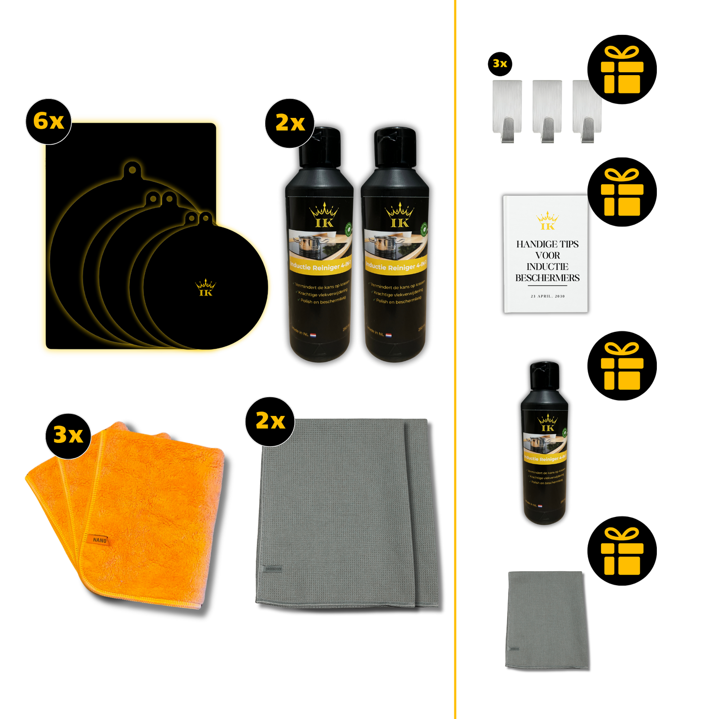 Induktions-Wartungspaket Schutz & Reinigung