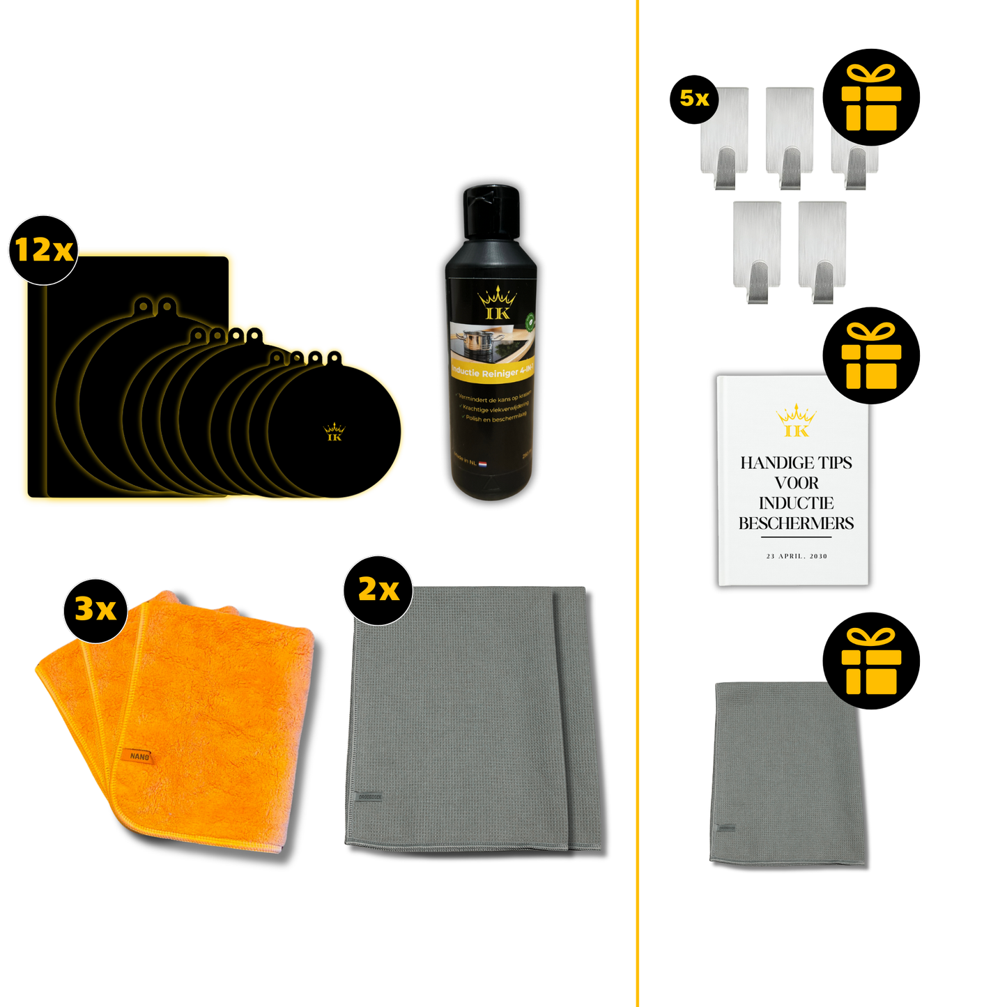 Induktions-Wartungspaket Schutz & Reinigung