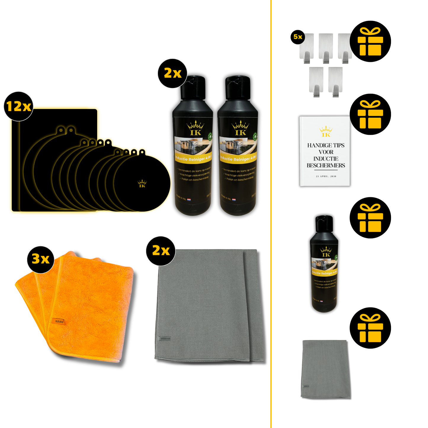 Induktions-Wartungspaket Schutz & Reinigung