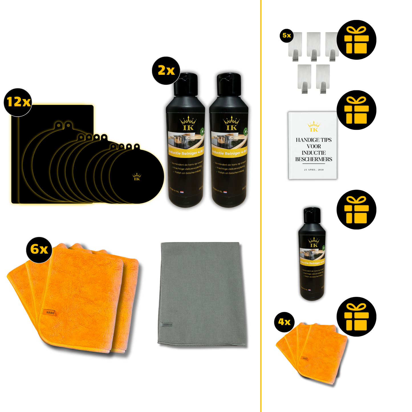Induktions-Wartungspaket Schutz & Reinigung