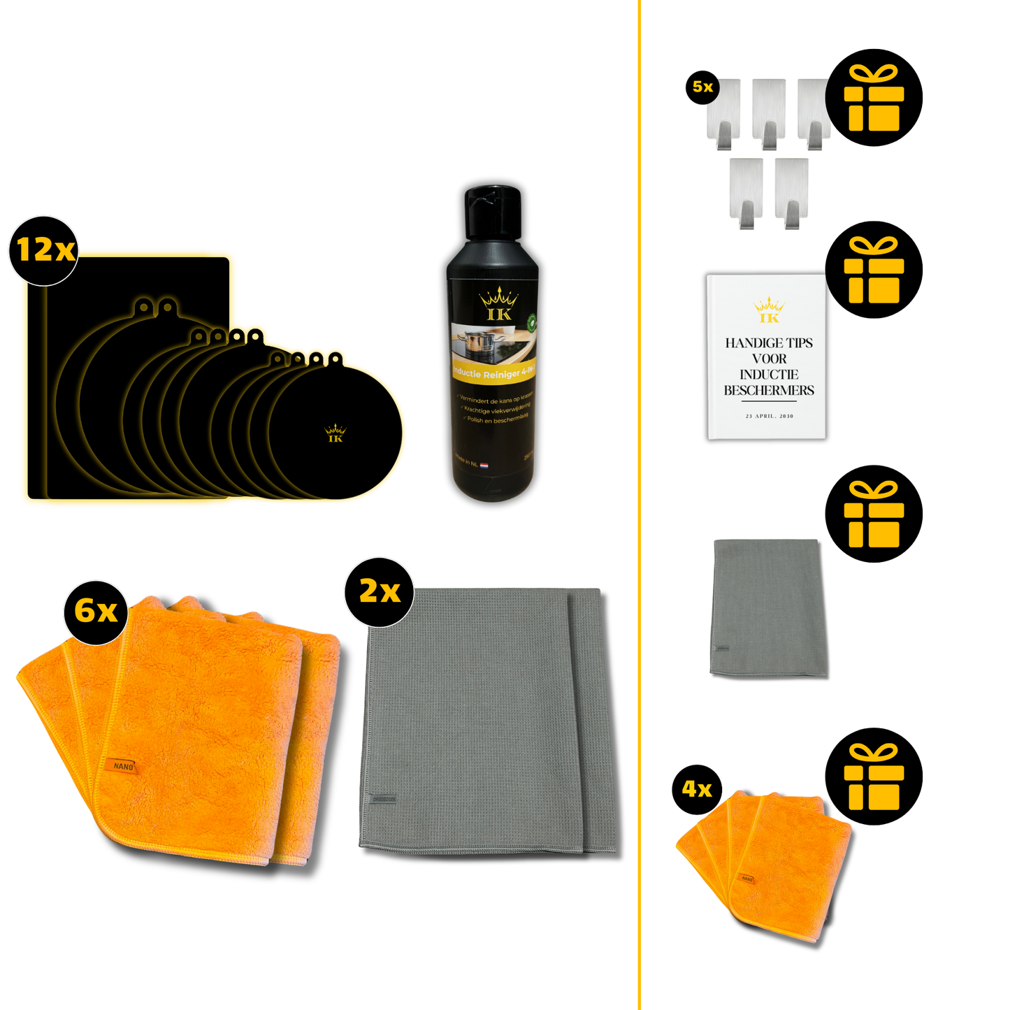 Induktions-Wartungspaket Schutz & Reinigung